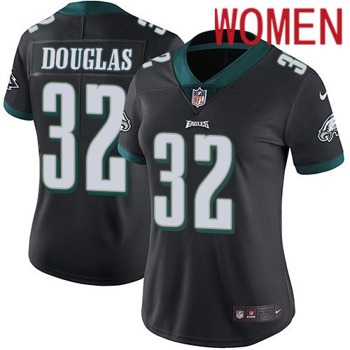 Women Philadelphia Eagles #32 Rasul Douglas Nike Black Vapor Limited NFL Jersey->women nfl jersey->Women Jersey